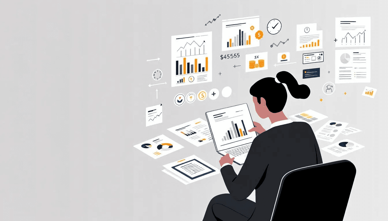 A person reviewing their financial documents to understand their net worth.