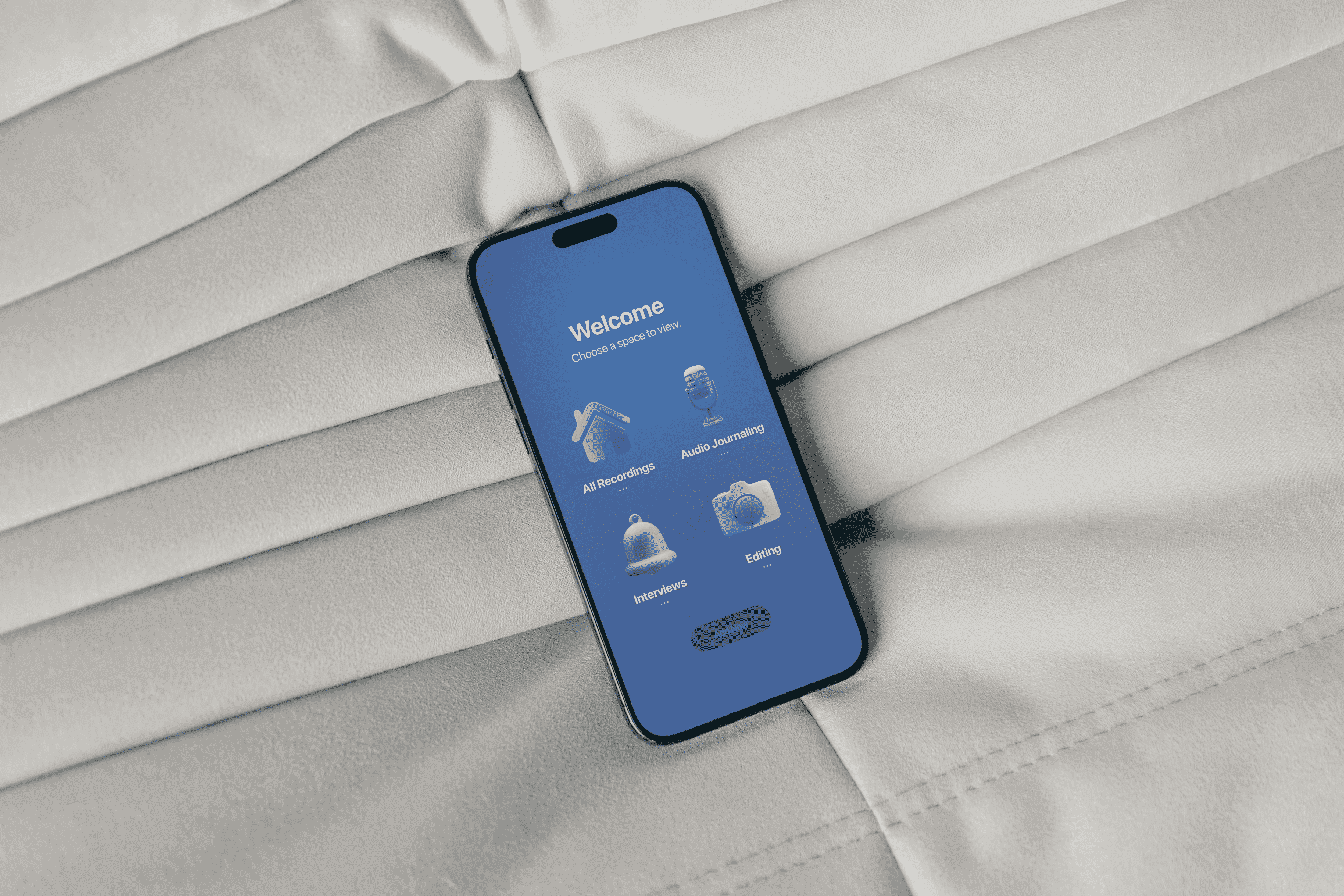 Mockup of my redesign on a phone screen.