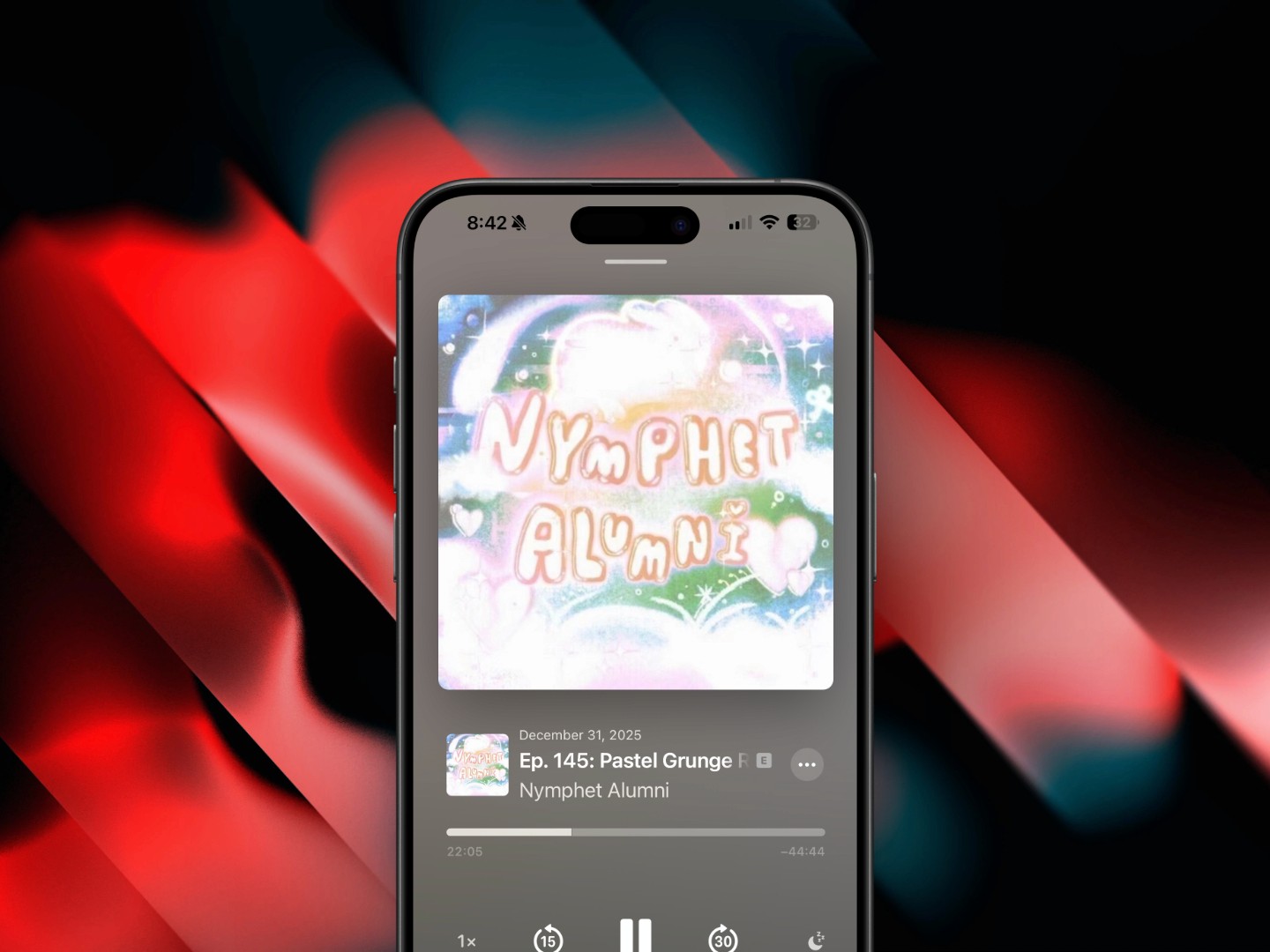 Nymphet Alumni Podcast Logo, produced by Podcast Studio X