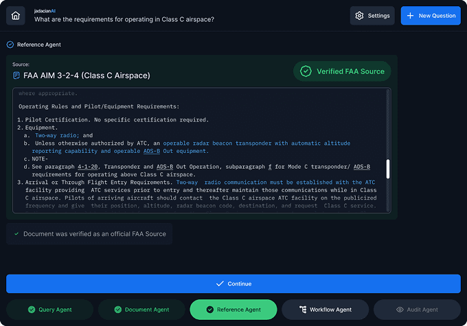 jadacianAI prototype screenshot
