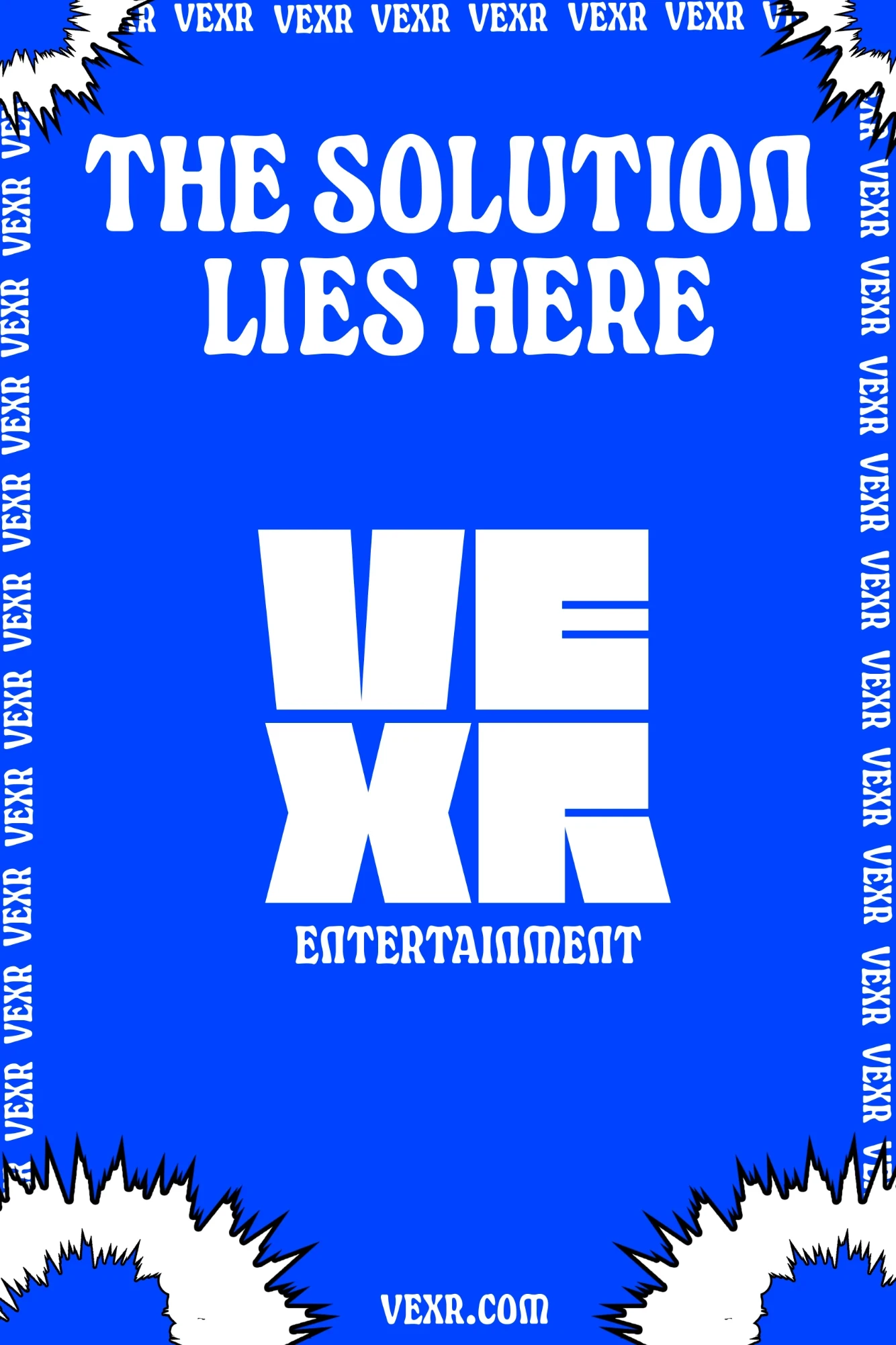 VEXR Adshel poster: The solution lies here