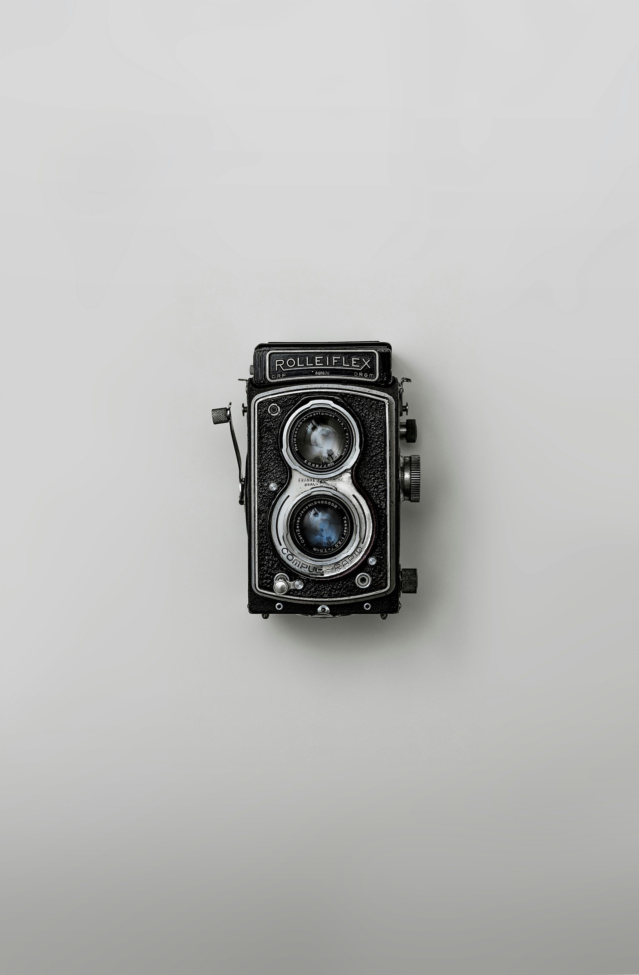 black and silver vintage camera Large