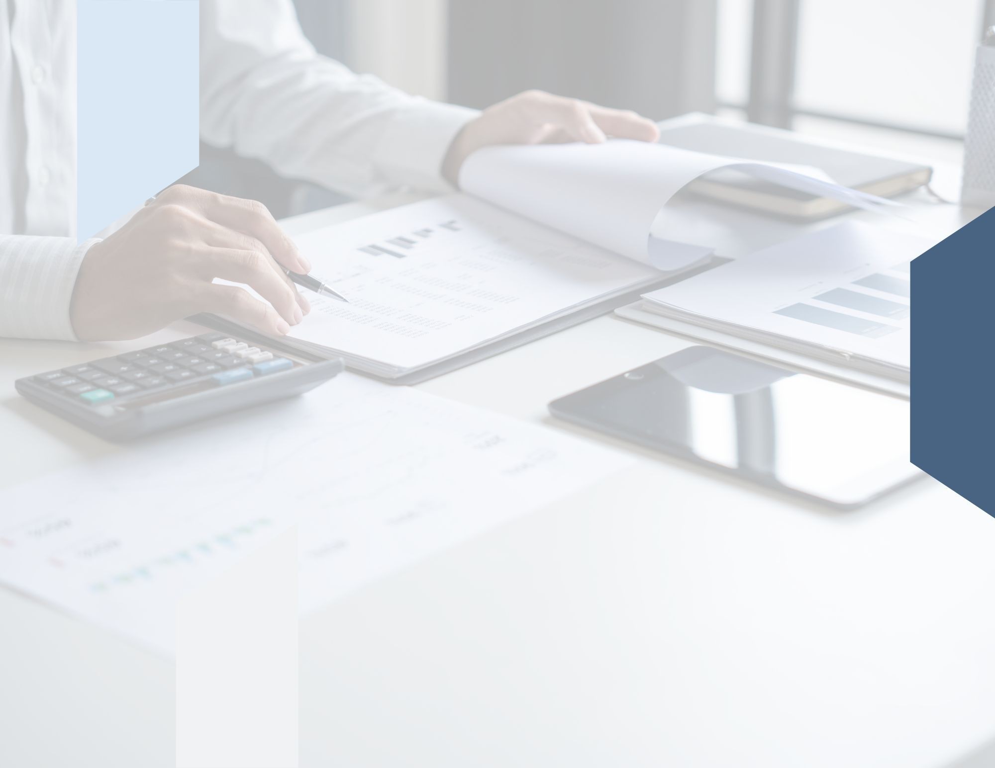 Clean background representing bookkeeping education and financial learning for small business owners