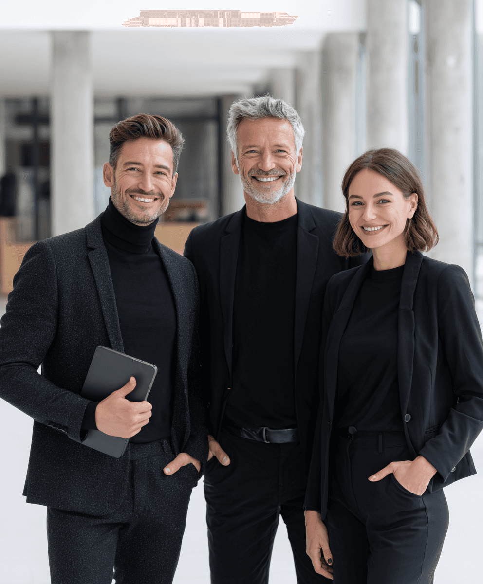 Modern living room with large windows, comfortable seating, and an open view of a pool outside.