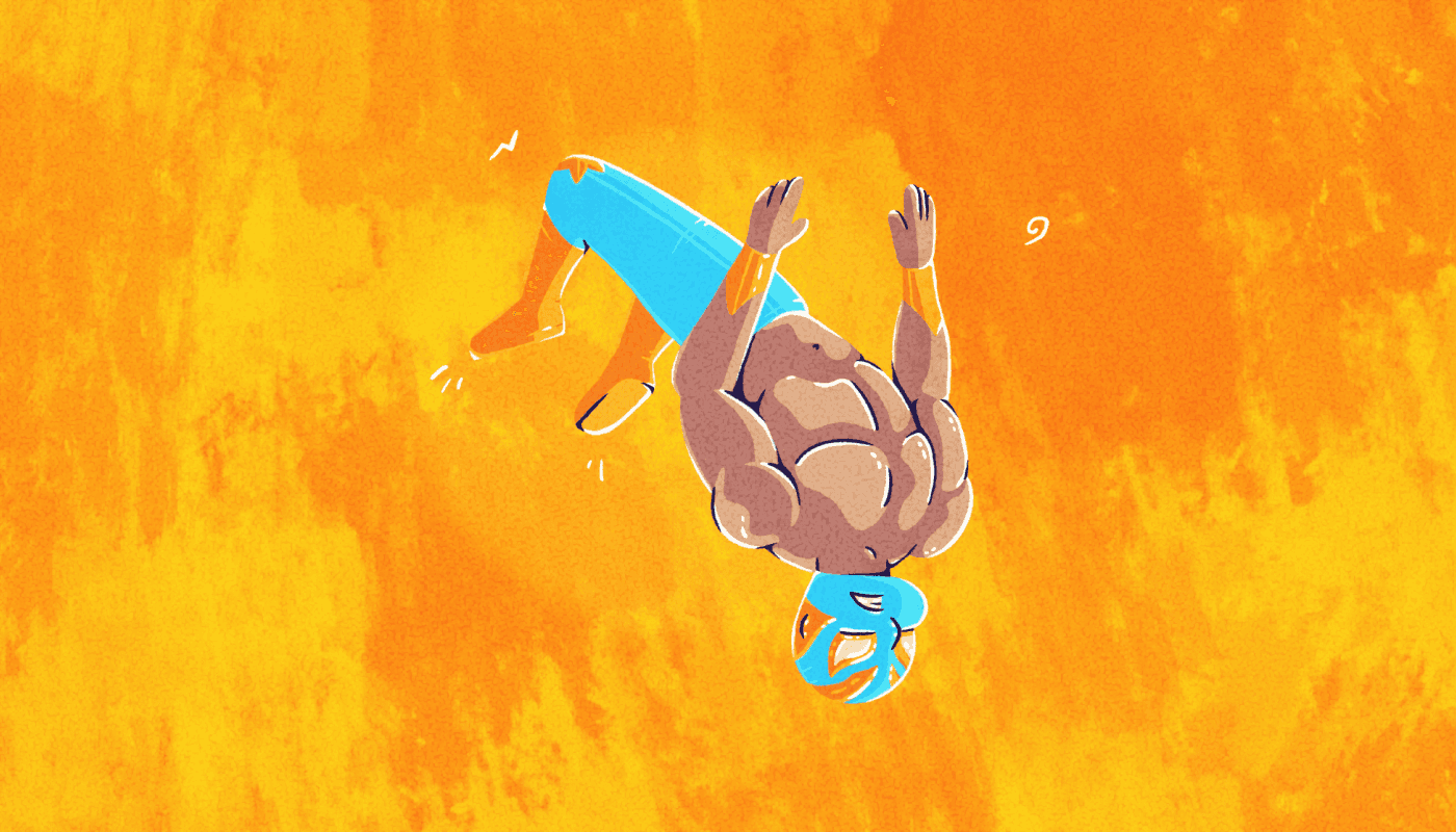 Wrestler backflip