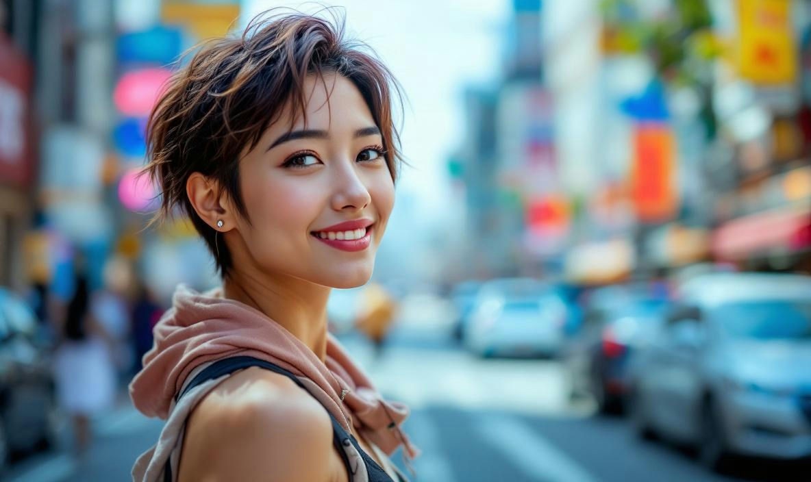 Woman smiling at the camera