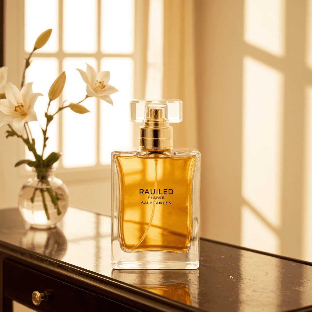 product photography of perfume