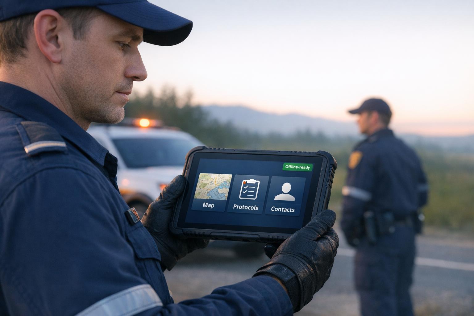Offline Protocol Access for First Responders