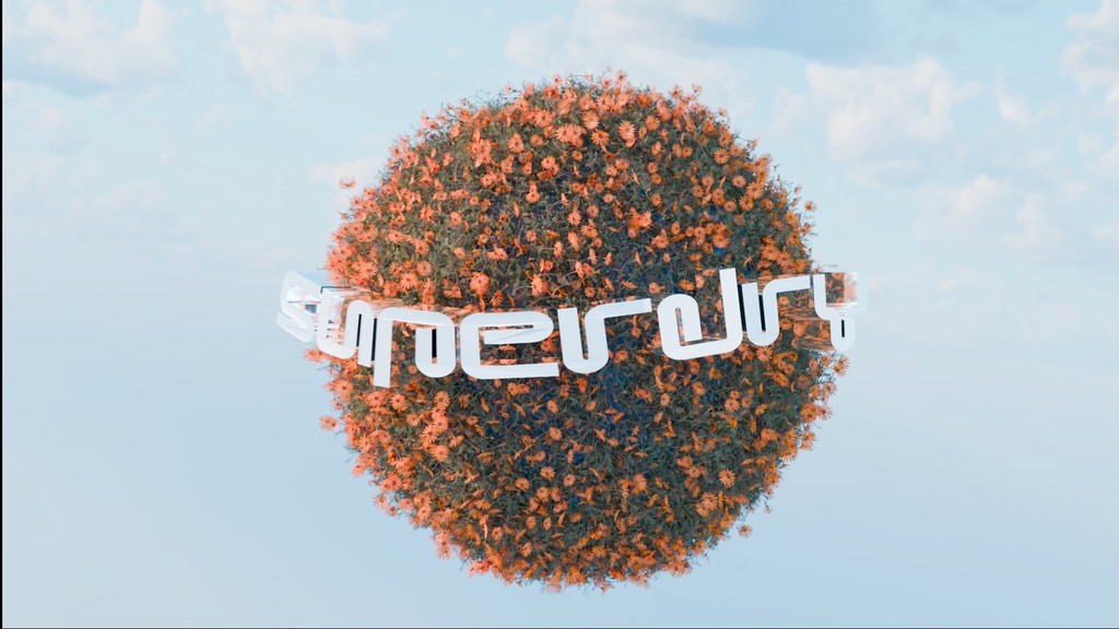 A black and white image of a handrawn logo