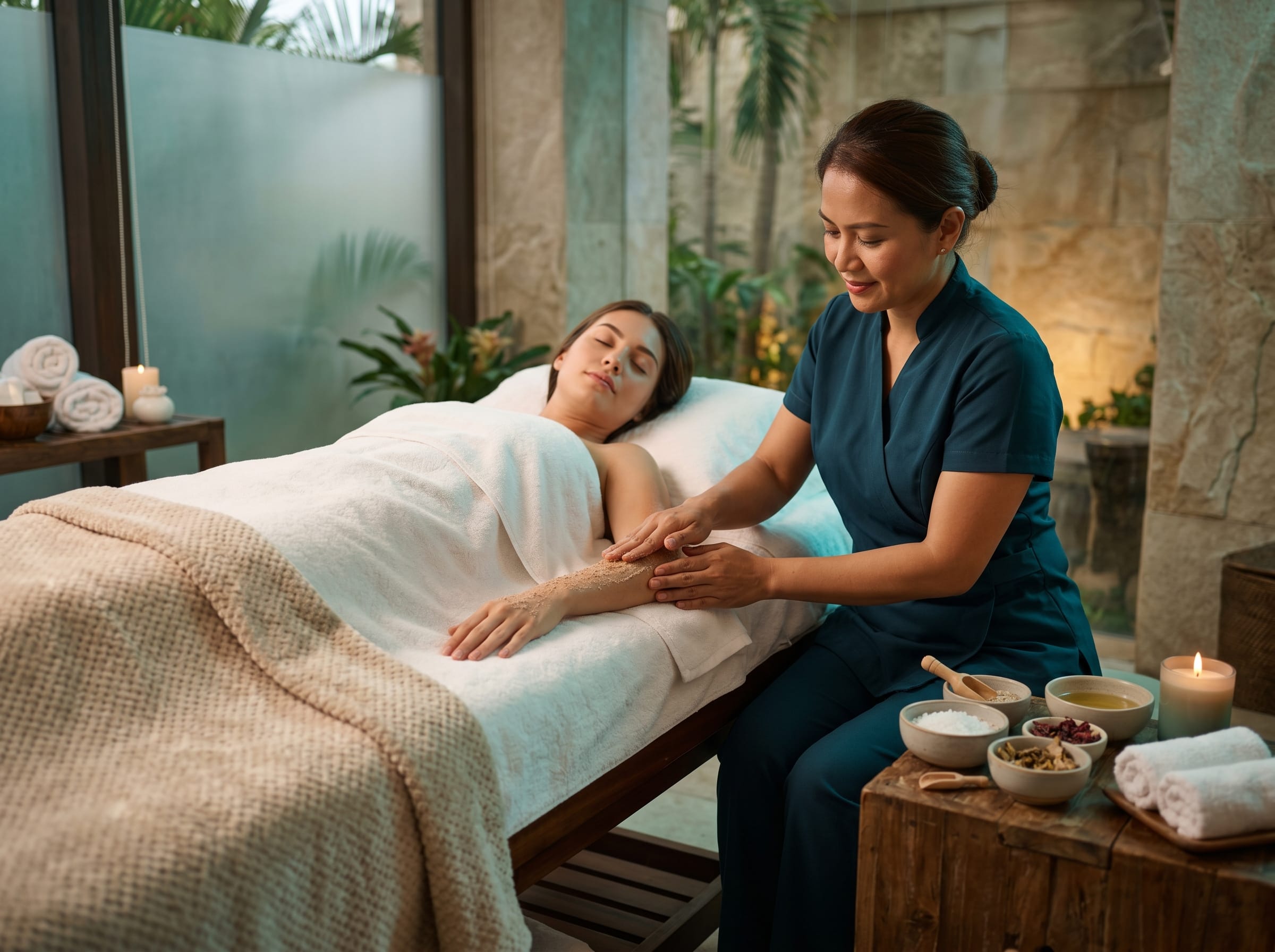 Premium aromatherapy wellness treatment