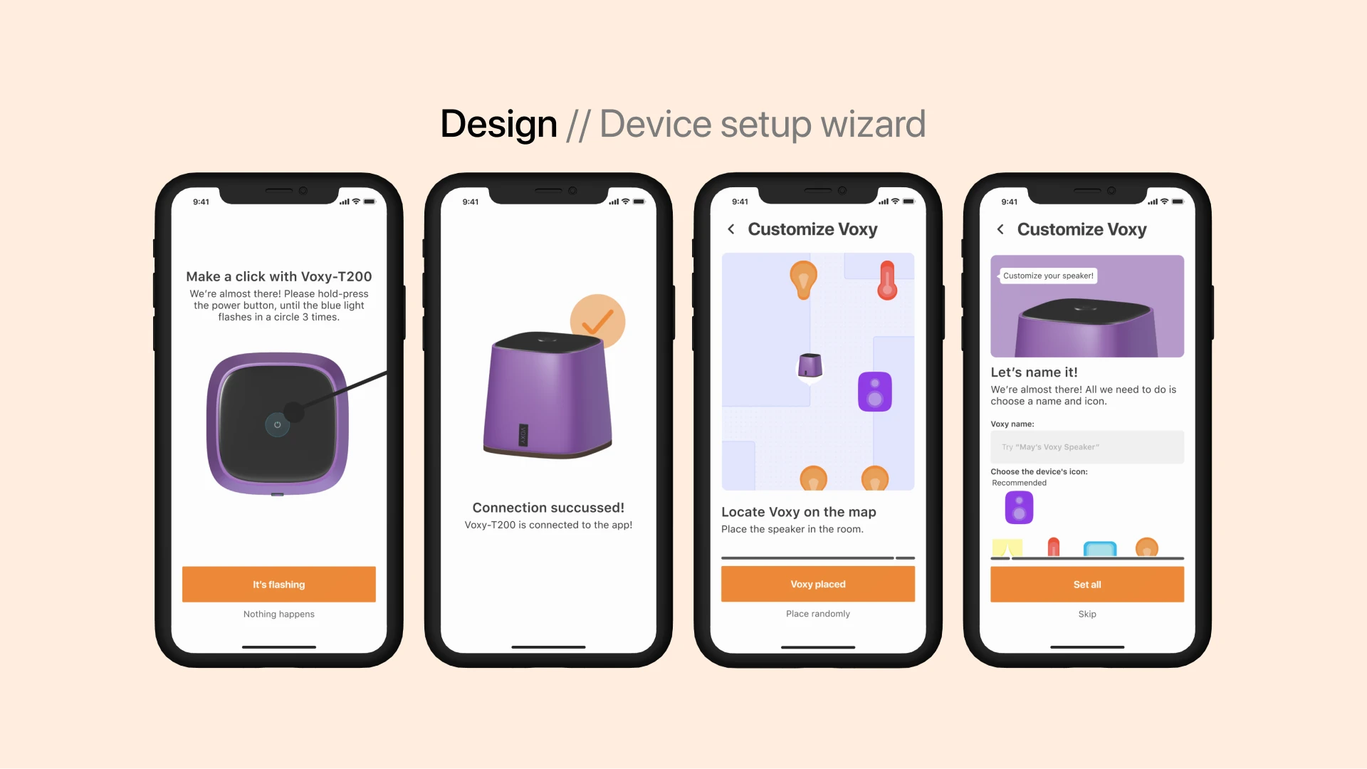 Design - Device setup wizard