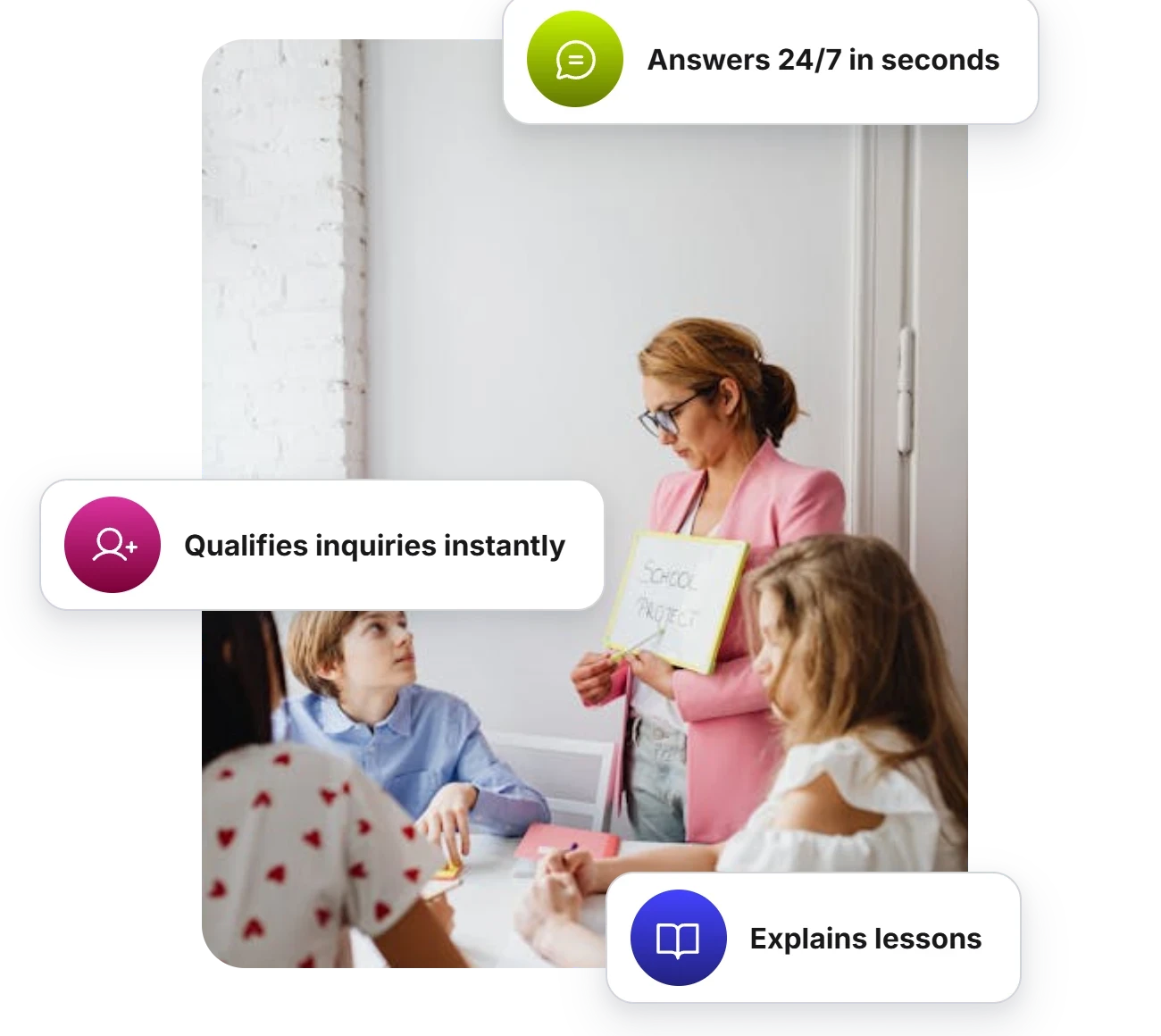 AI-powered teachers assistant workflow image