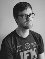black and white portrait of a man