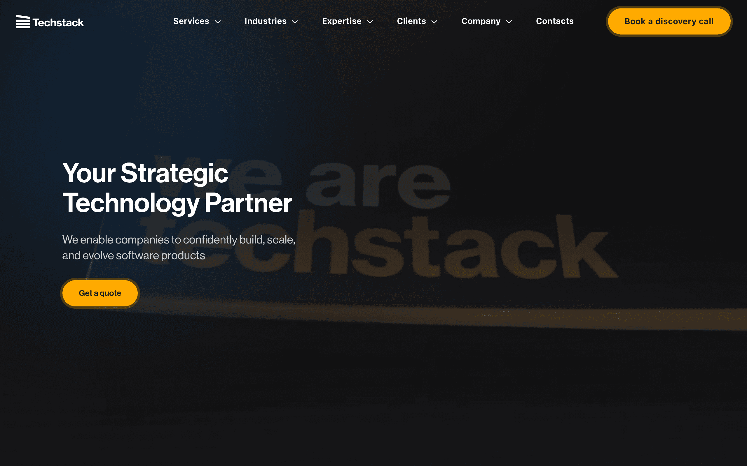 Techstack Screenshot