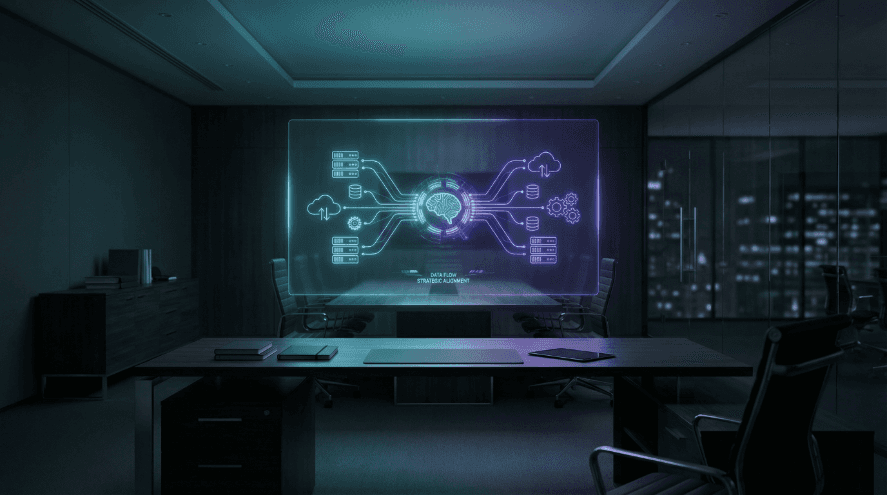 Tablet displaying advanced data analytics dashboard.