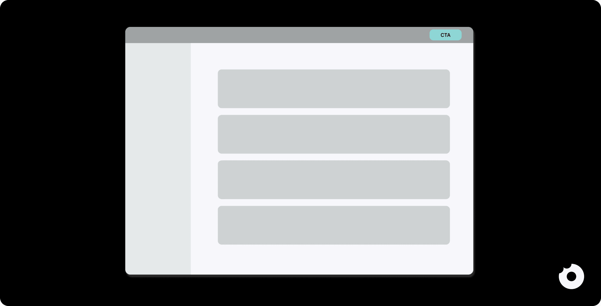 CTA in a listing wireframe