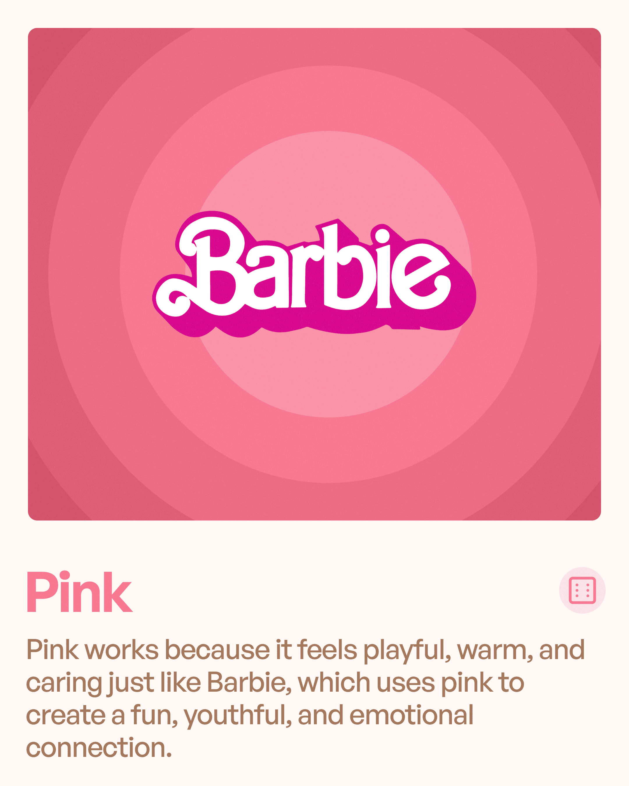 Pink brand color user cases explained