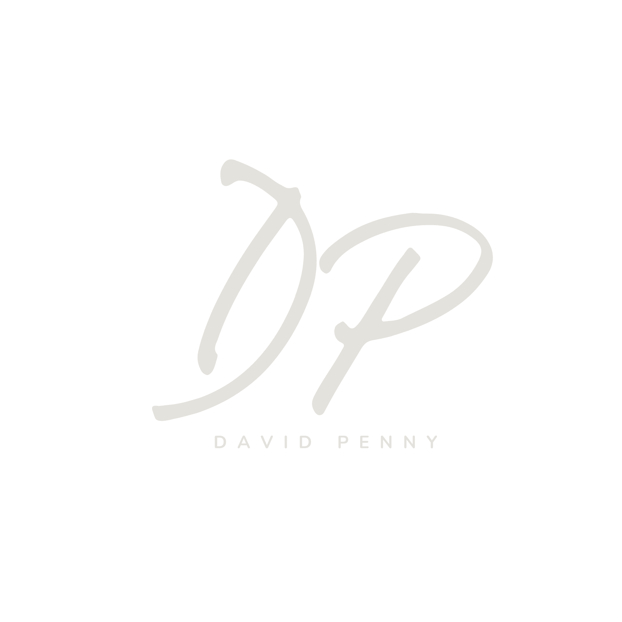 White interwoven logo on black background. Simple, minimalist design.