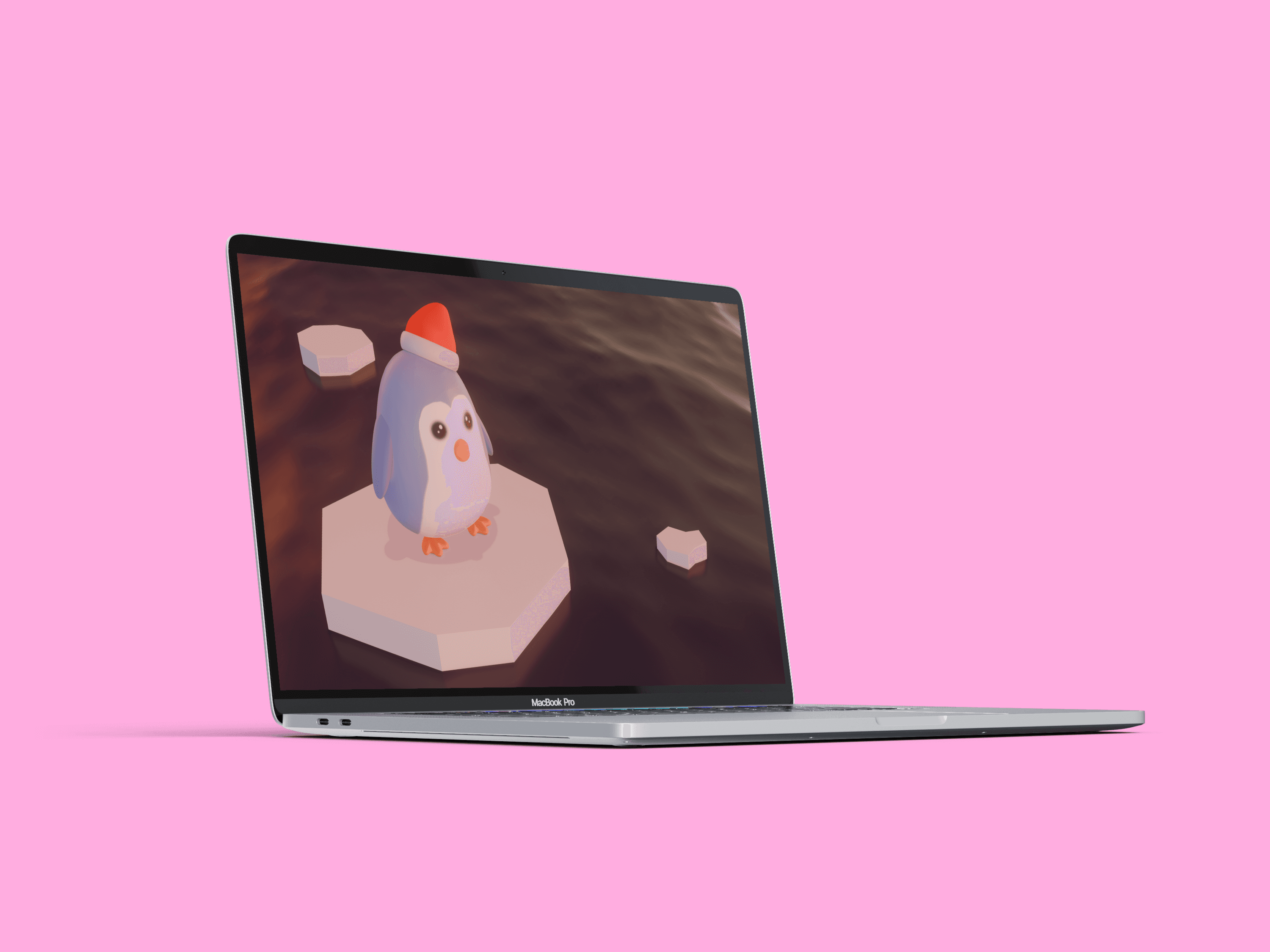 Hand holding waffle cone with three scoops of colorful pastel ice cream