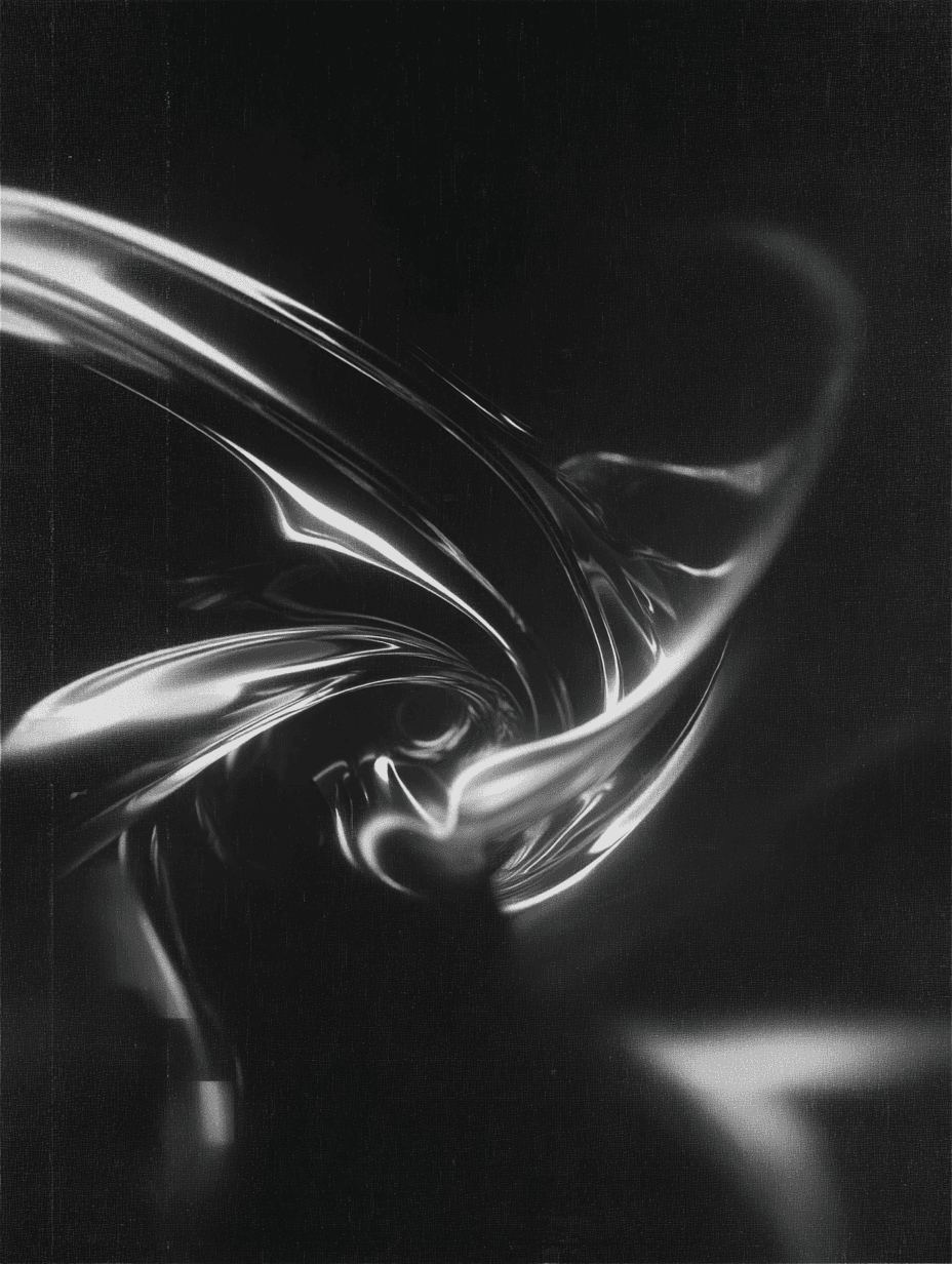 Abstract spatial installation exploring fluid forms and immersive environments.