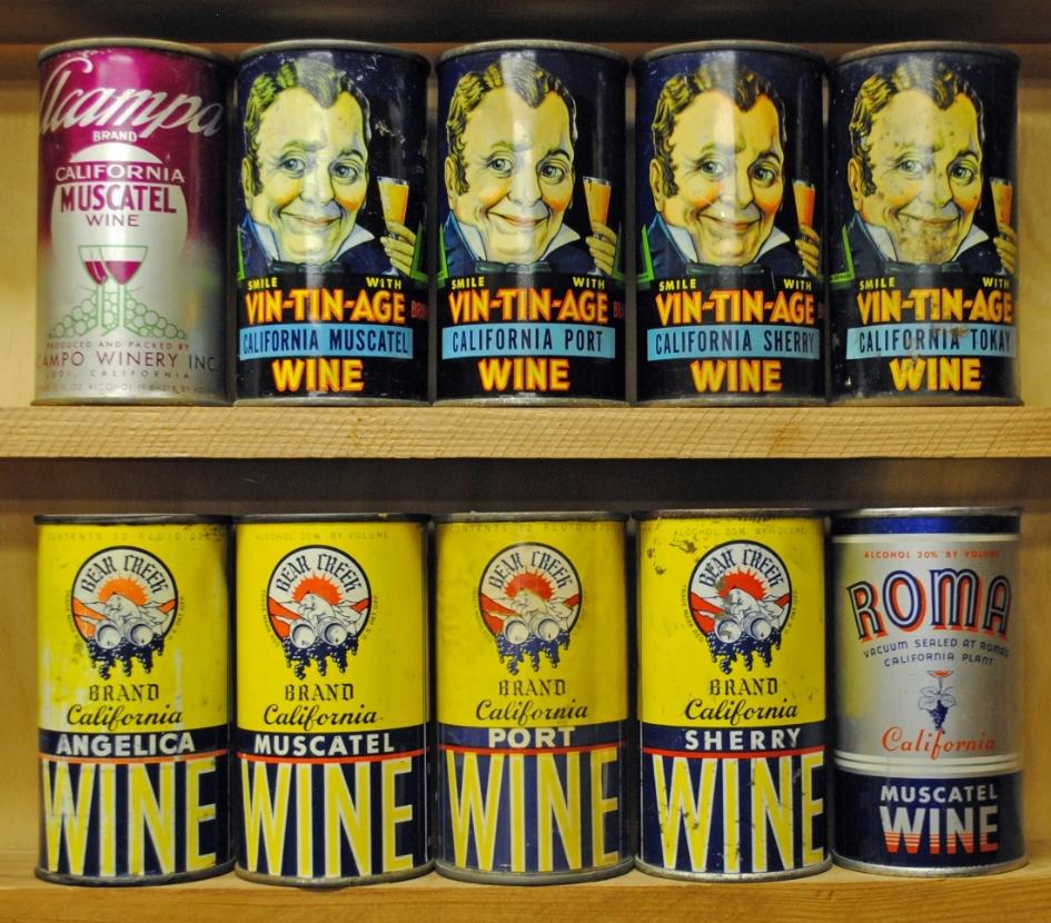 La historia del vino en lata
