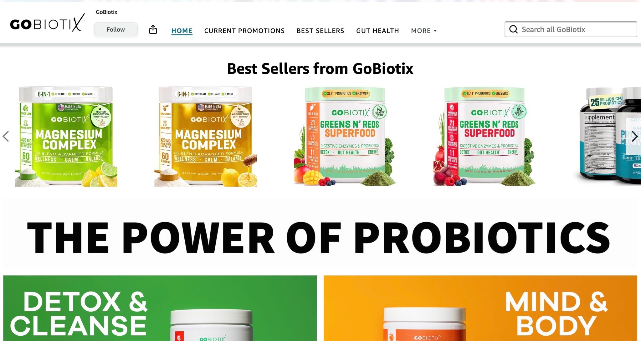 GoBiotix Amazon Storefront