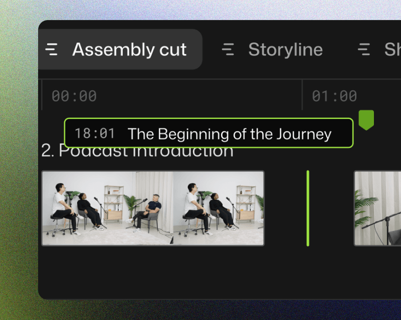 Drag and drop clips to keep in Selects