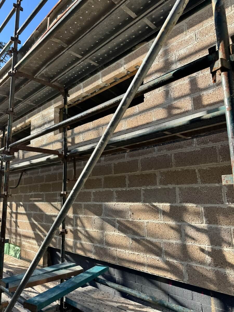 Renovation in the blue moutains with hempcrete blocks from Respirabuilt 3