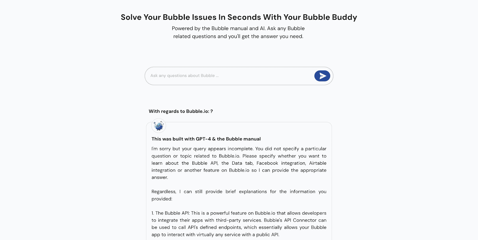 Bubble Buddy