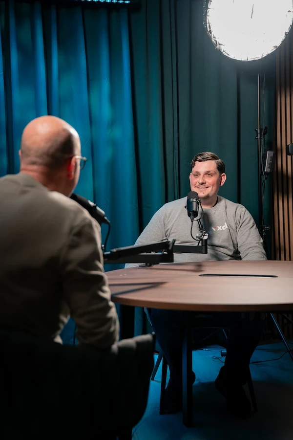 Tournage d’un podcast professionnelle avec l’équipe Edirex