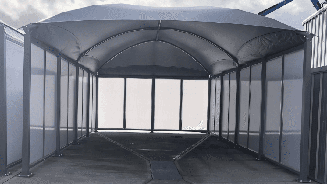 Paneling and Enclosed Structure Canopy