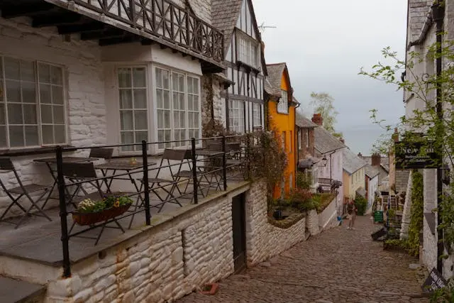 Photograph of an alleyway in Clovelly Devon