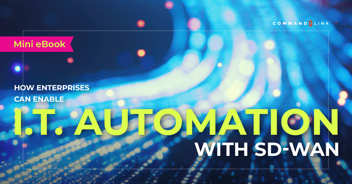 Promotional banner about how enterprises can enable IT automation with SD-WAN