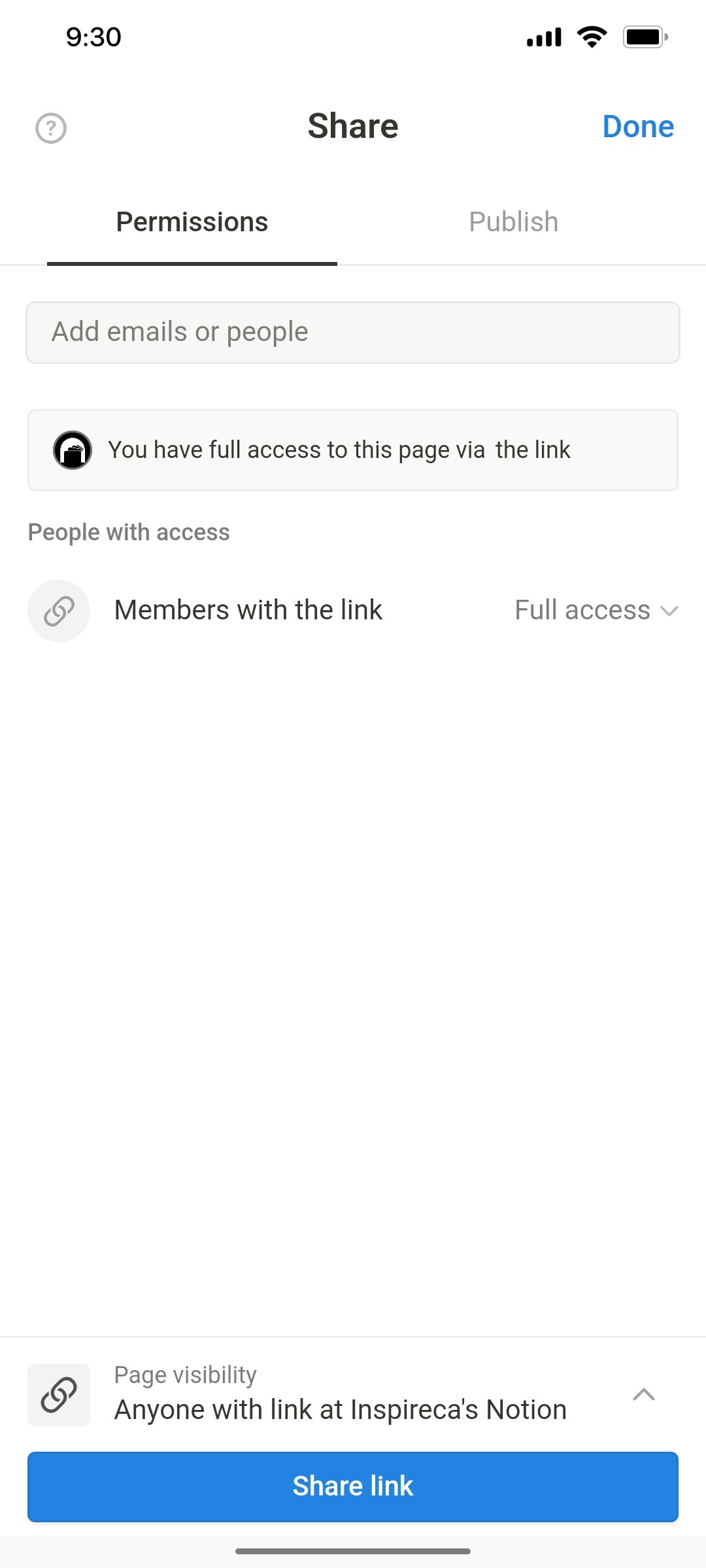 Notion App Share Screen