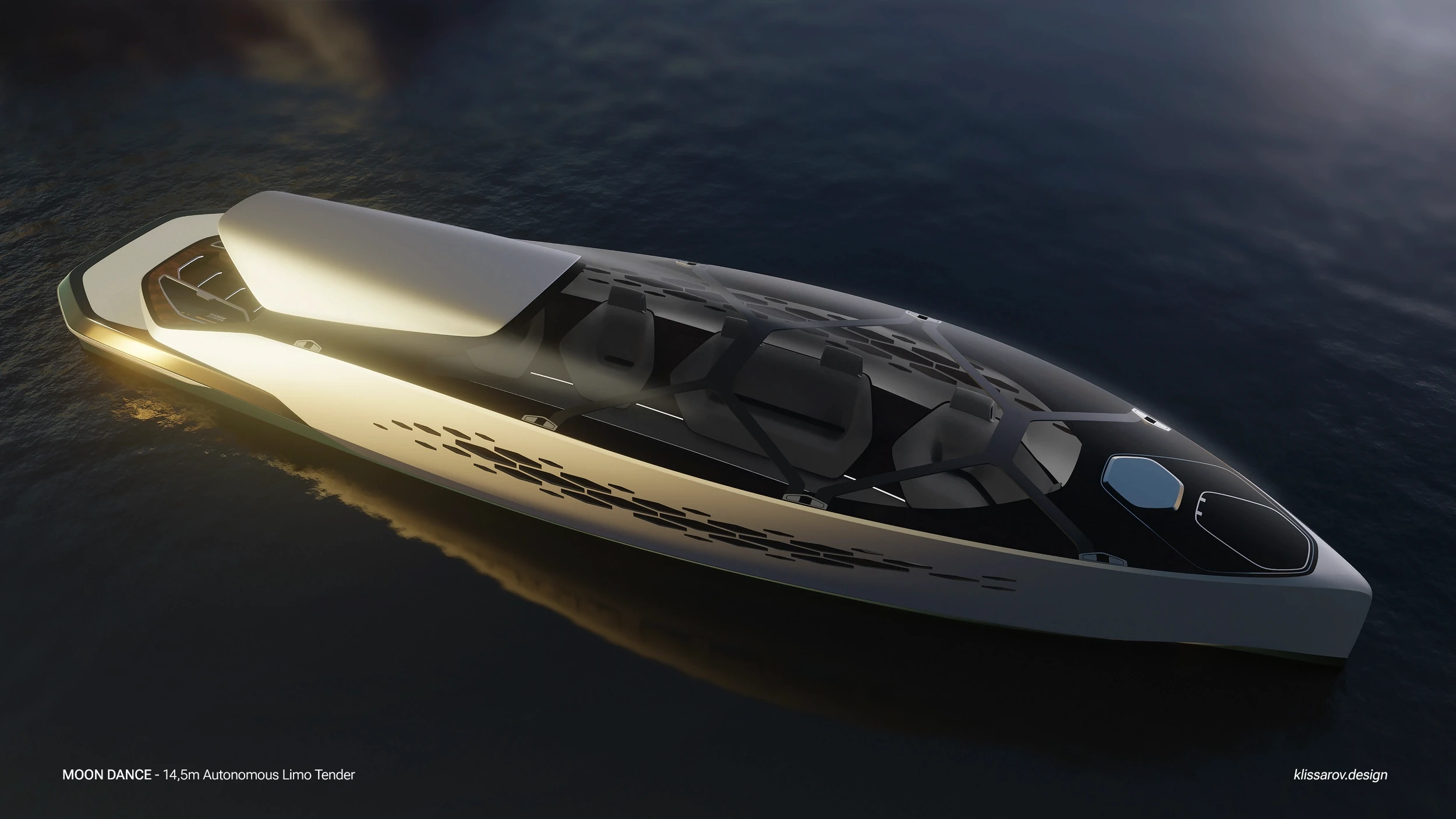 Limo tender upper front three quarter view