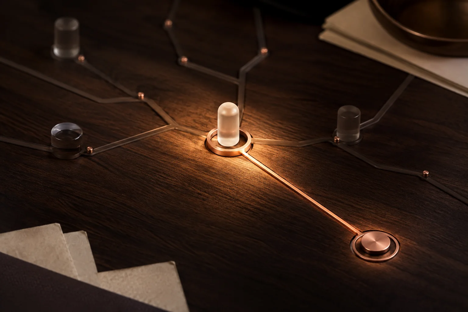 A single next-step marker carried forward from a connected evidence map