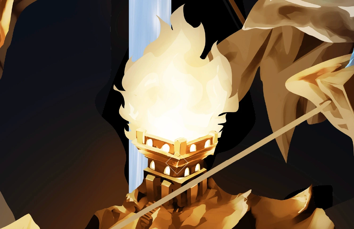 Excerpt image illustrating the eternal flame