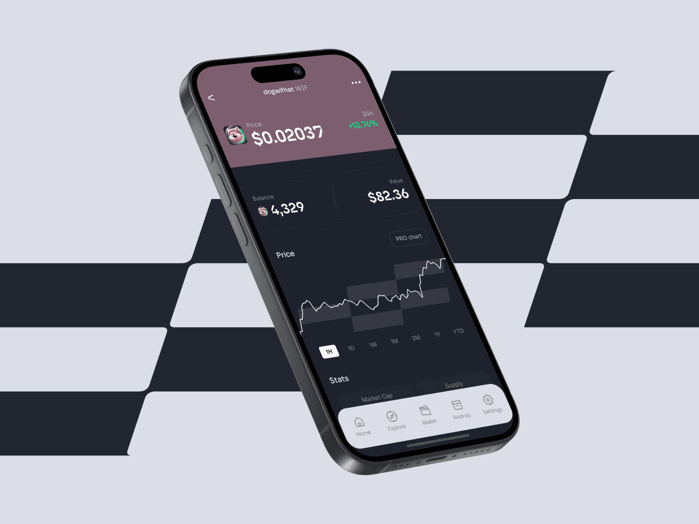 Prerich – web3 DeFi product dashboard