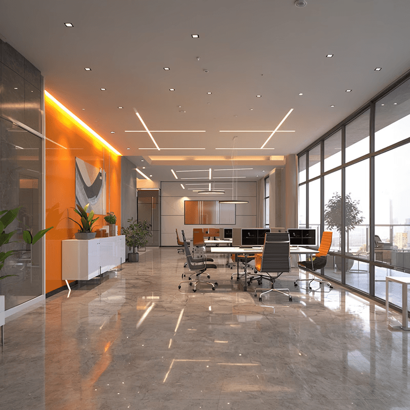 Modern open-plan office for a wealth management operations team