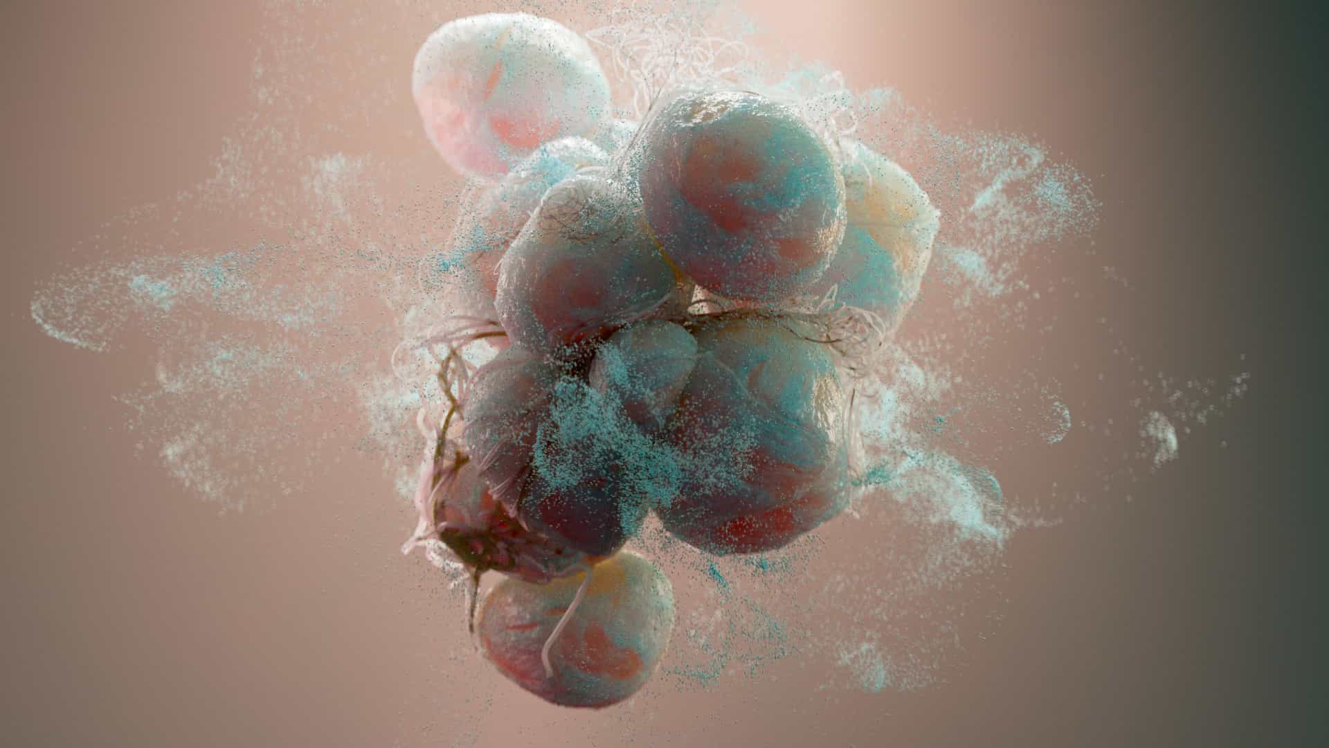 Mainframe medical work: dynamic cellular simulation in a photorealistic scientific CGI style for healthcare communications.