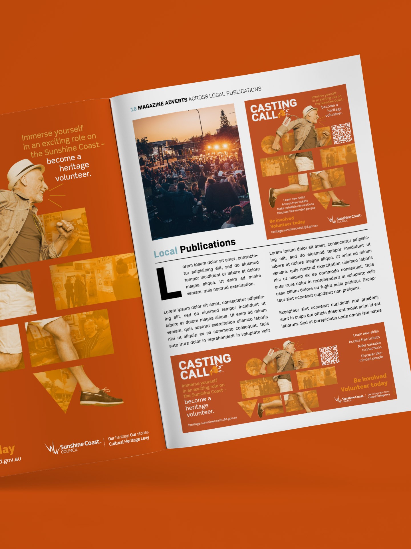Volunteer magazine advert examples