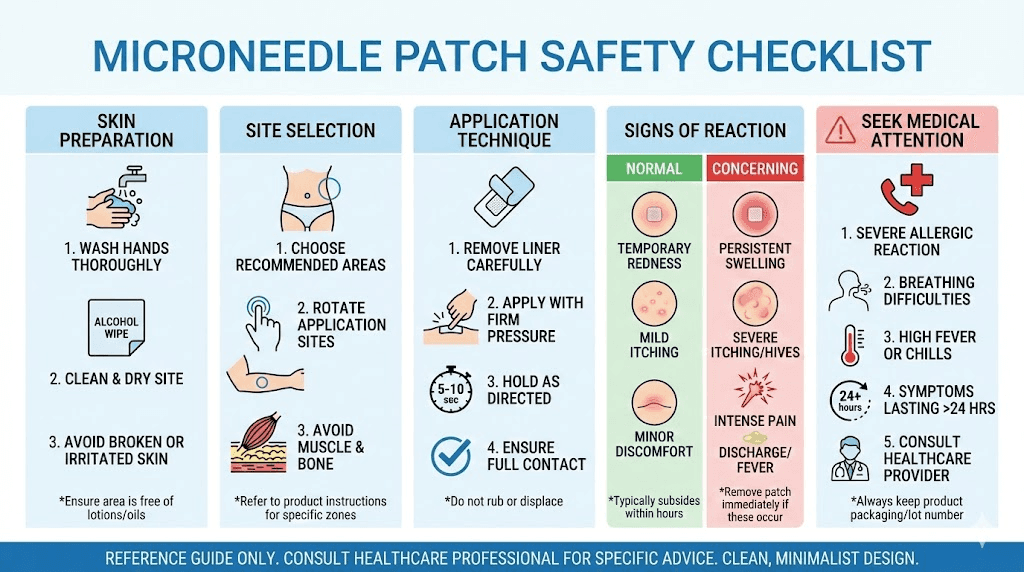microneedle patch safety checklist