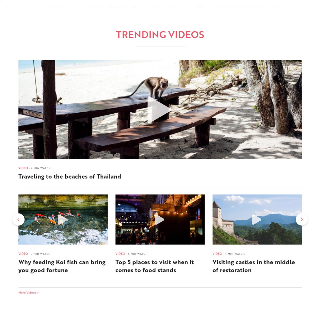 Discover Sevn Video Section