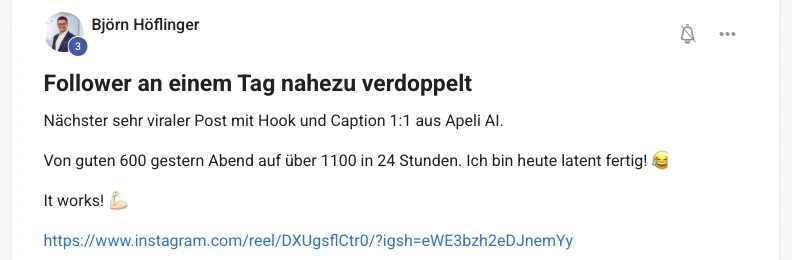 Erfahrungsbericht KI Creator Akademie: Personal-Brand-Creatorin Laura knackt 10.000 Follower
