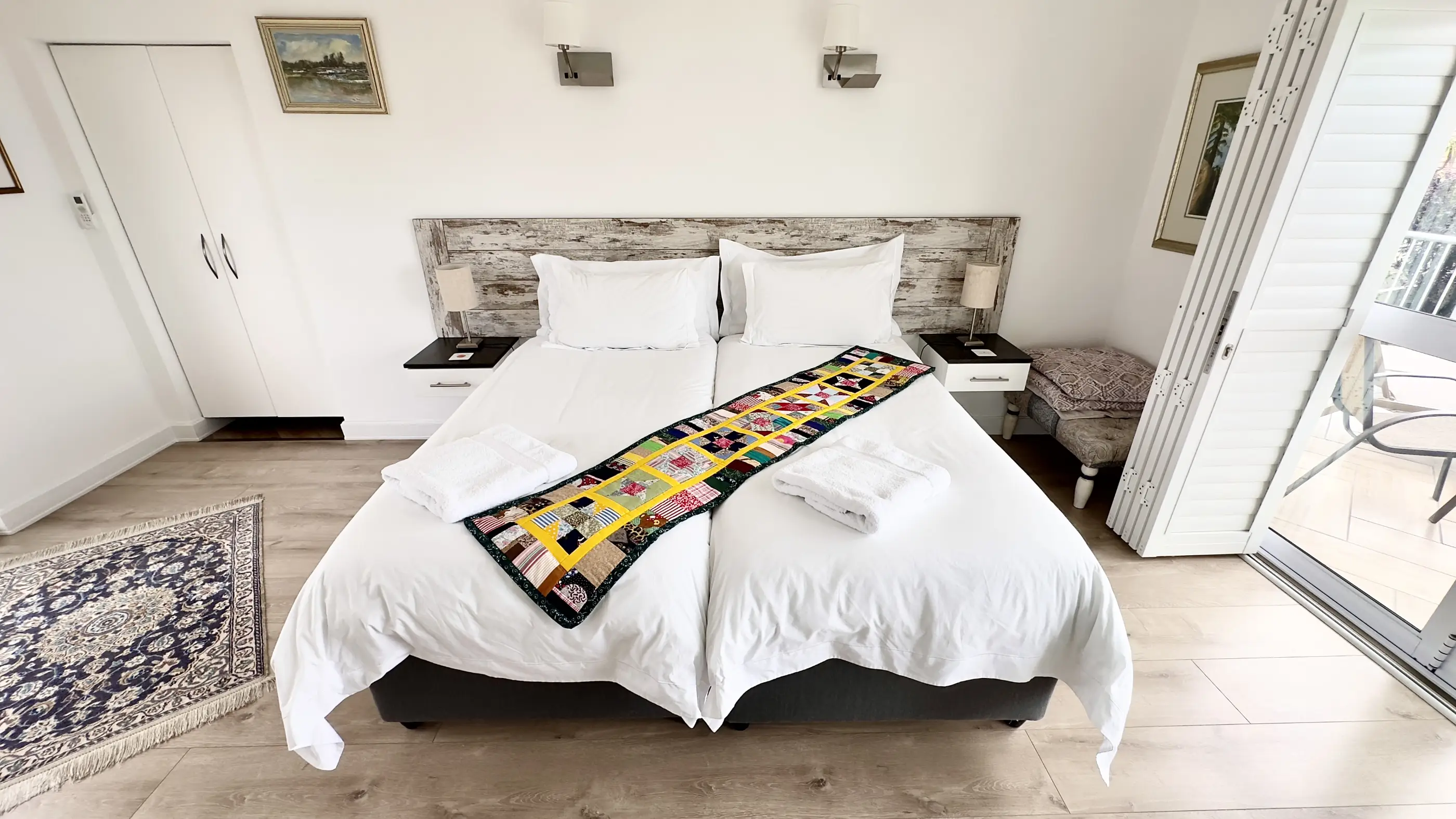 Main image of our Image of the bed in our 3-Way View Room