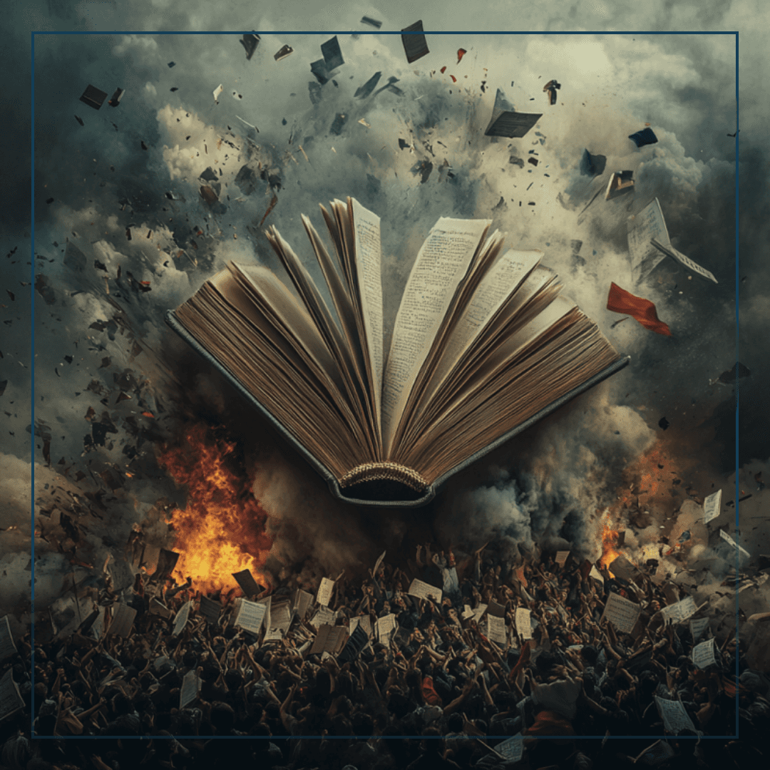 Hand mit Handy und Kompassapp, ein Schiff im Hintegrund