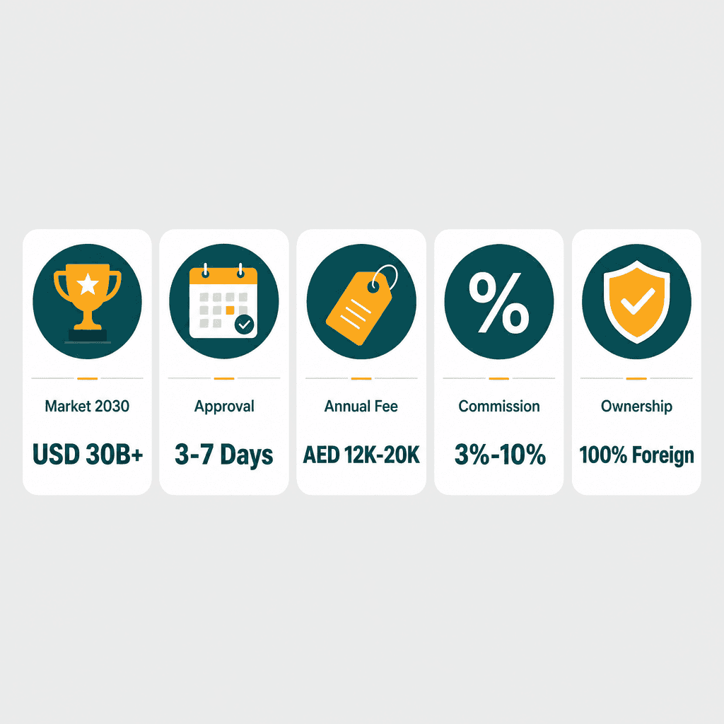Infographic: Apply for a Players' Agent Business License in Dubai
