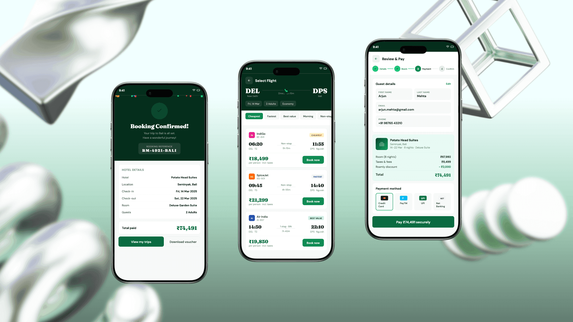 Mobile UI Cover page