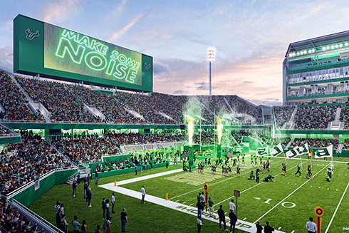 Rendering of USF Stadium
