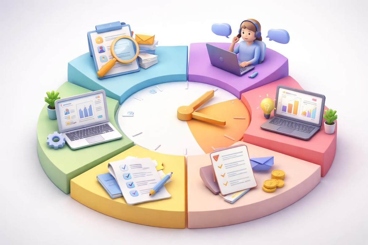 Inside sales representative daily workflow